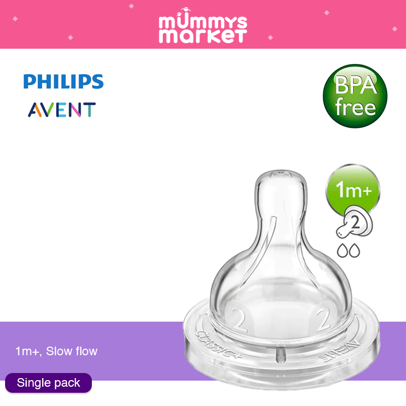 Philips Avent Silicone Teat 0-6months (SCF631-634/27)